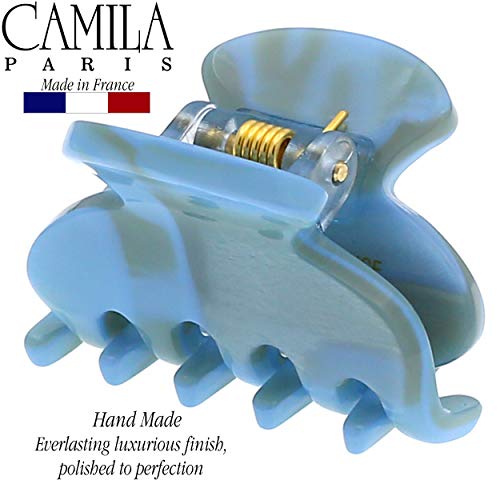 Camila Paris CP2470 French Hair Clip for Women, Small Handmade, Tokyo, Girls Hair Claw Clips Jaw Fashion Durable Styling Hair Accessories for Women, Strong Hold No Slip Grip. Made in France