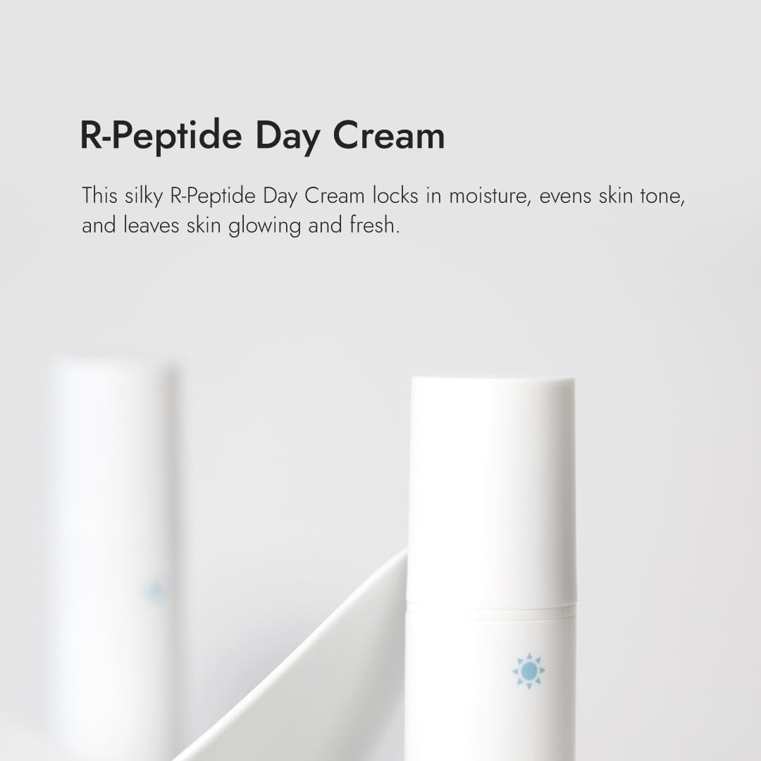 AS OF TODAY R-Peptide Day Cream 1.35 fl oz. 40ml - Reduce The Appearance of Wrinkles & Fine Lines, Improving Skin Tone & Hydration - Anti-Aging - Clean Beauty