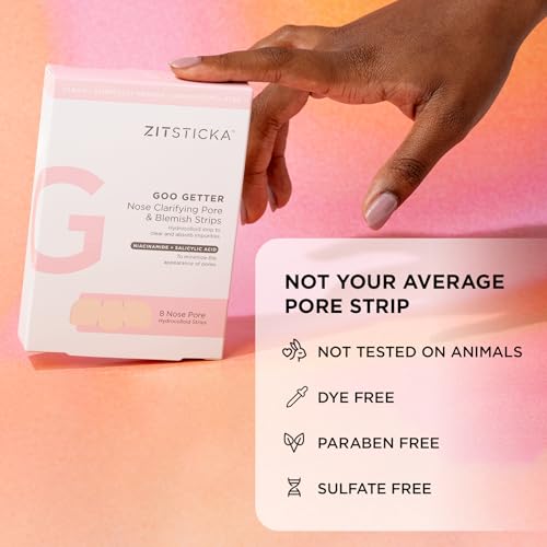 ZitSticka Pimple Patches for Face and Body, Hydrocolloid Patches to Cover Zits & Blemishes, Acne Patches or Zit Spot Stickers, Body Blemish Patch (GOO GETTER BODY PATCH 9 Pack)