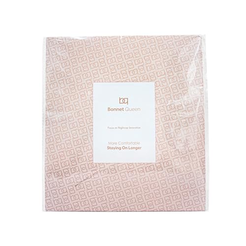 BONNET QUEEN Braid Bonnet Silk Bonnet Foldable Extra Long Bonnet for Braids Satin Bonnet for Sleeping Hair Bonnet with Tie Band Long Sleep Cap Hot Pink