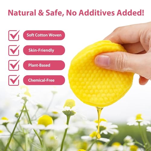 AFITMOE 40 Pads Kojic Acid and Turmeric Cleansing Pads,Turmeric Cleansing Pads Balance Skin Oil And Water,Gentle & Non-Irritating,For Body's Skin
