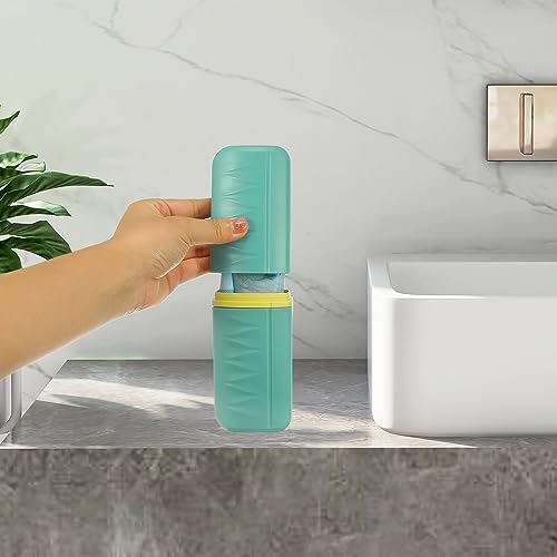 VOCOSTE Toothbrush Travel Case, Plastic, Lightweight Traveling Toothbrush Holders Case, for Travel Business, White, 2.36"x1.57"x7.87"