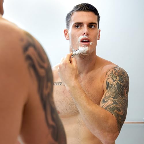 BIC Flex 5 Titanium 5-Blade Disposable Razor for Men, Sensitive Skin Razor For a Smooth, Comfortable and Close Shave, 4 Piece Razor Set