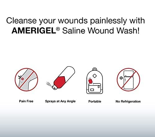 AMERIGEL Wound Care Bundle (3 oz. Hydrogel Wound Dressing, 7.1 fl oz. Saline Wound Wash) - Moisture-Rich Healing and Advanced Skin and Wound Care