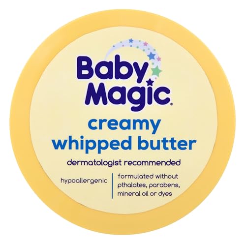 Baby Magic Creamy Whipped Butter | Helps Keep Skin Feeling Healthy and Baby Soft | Shea Butter & Colloidal Oat | 8.4 fl oz.