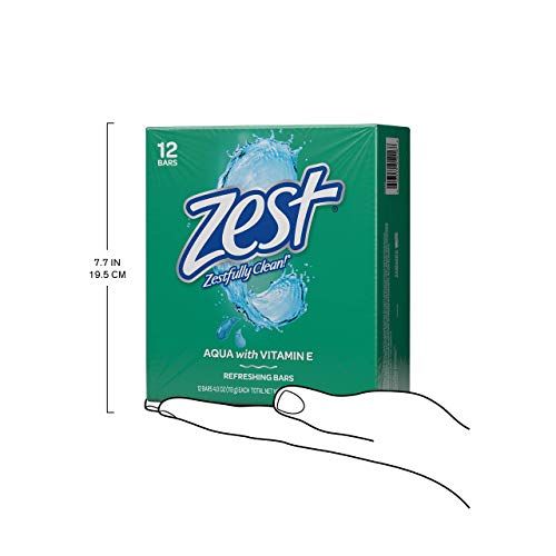 Zest Creamy Cocoa Butter & Shea Soap, 6 Bars, 3.2 Oz. Each