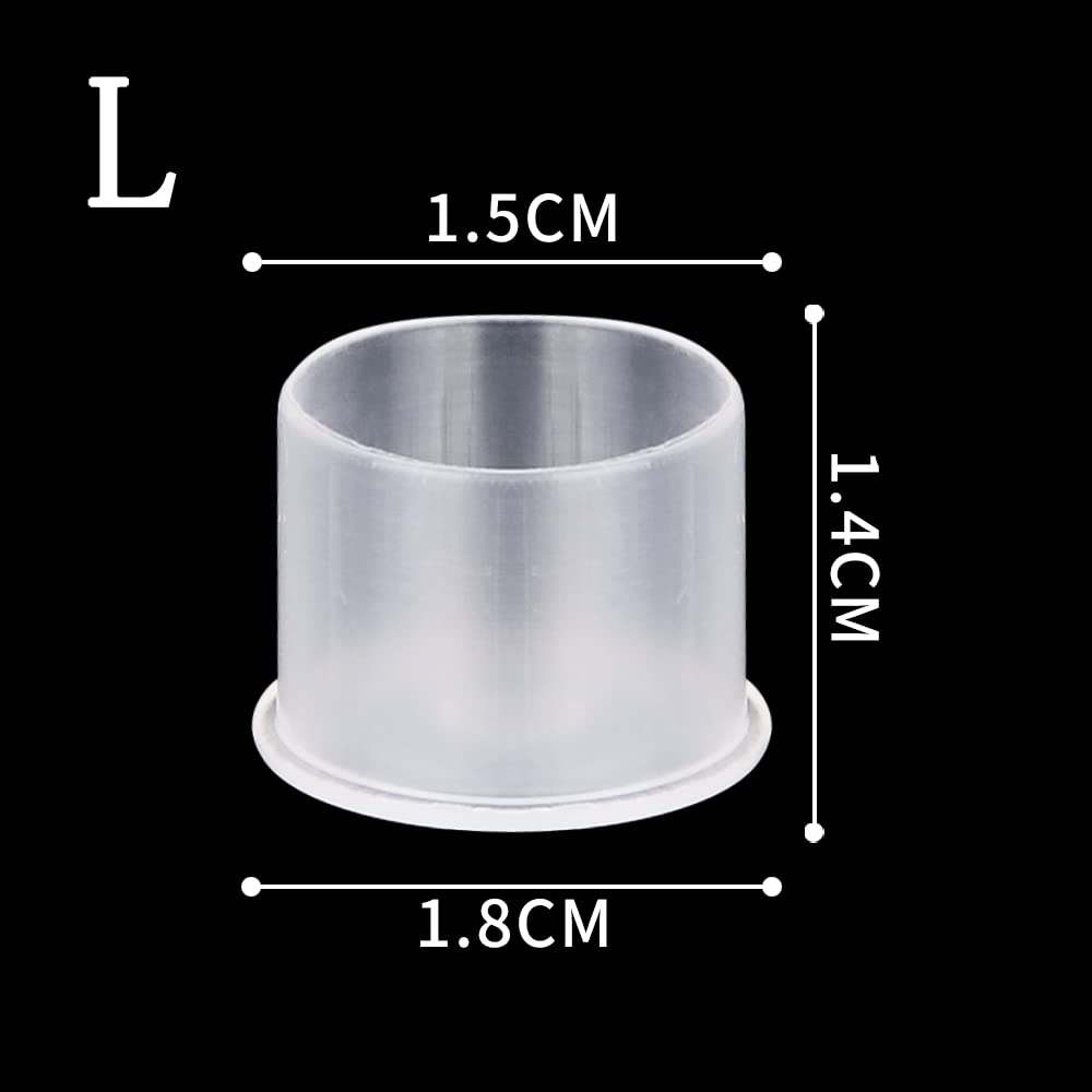 Tattoo Ink Caps with Base Disposable 1000pcs Ink Cups Tattoo Ink Caps Large 17MM