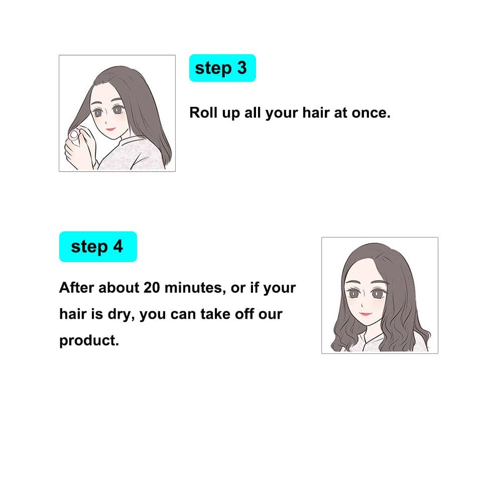 ADMIRING 12PCS Roller Curlers for Medium Short Hair, Heatless Bangs Curlers, Create Natural Curly Hairstyle (Red)