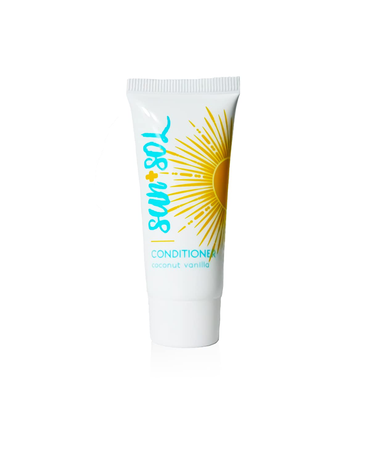 World Amenities - Sun + Sol Bulk Hydrating Conditioner With Warm Coconut & Vanilla Fragrances, Travel Size Toiletries, Mini Hotel Amenities, 0.7 oz, 300 Count
