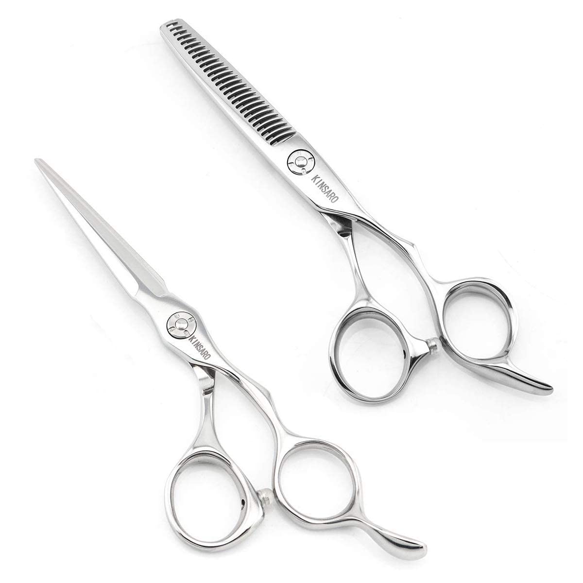 5.5 INCH Hair Cutting Scissors and 5.75 INCH Hair Thinning Scissors Barber Scissors Hairdressing Scissors Kinsaro