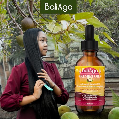 Bali Aga Kemiri Oil: Strengthening, Nourishing Hair and Scalp with Split End Treatment