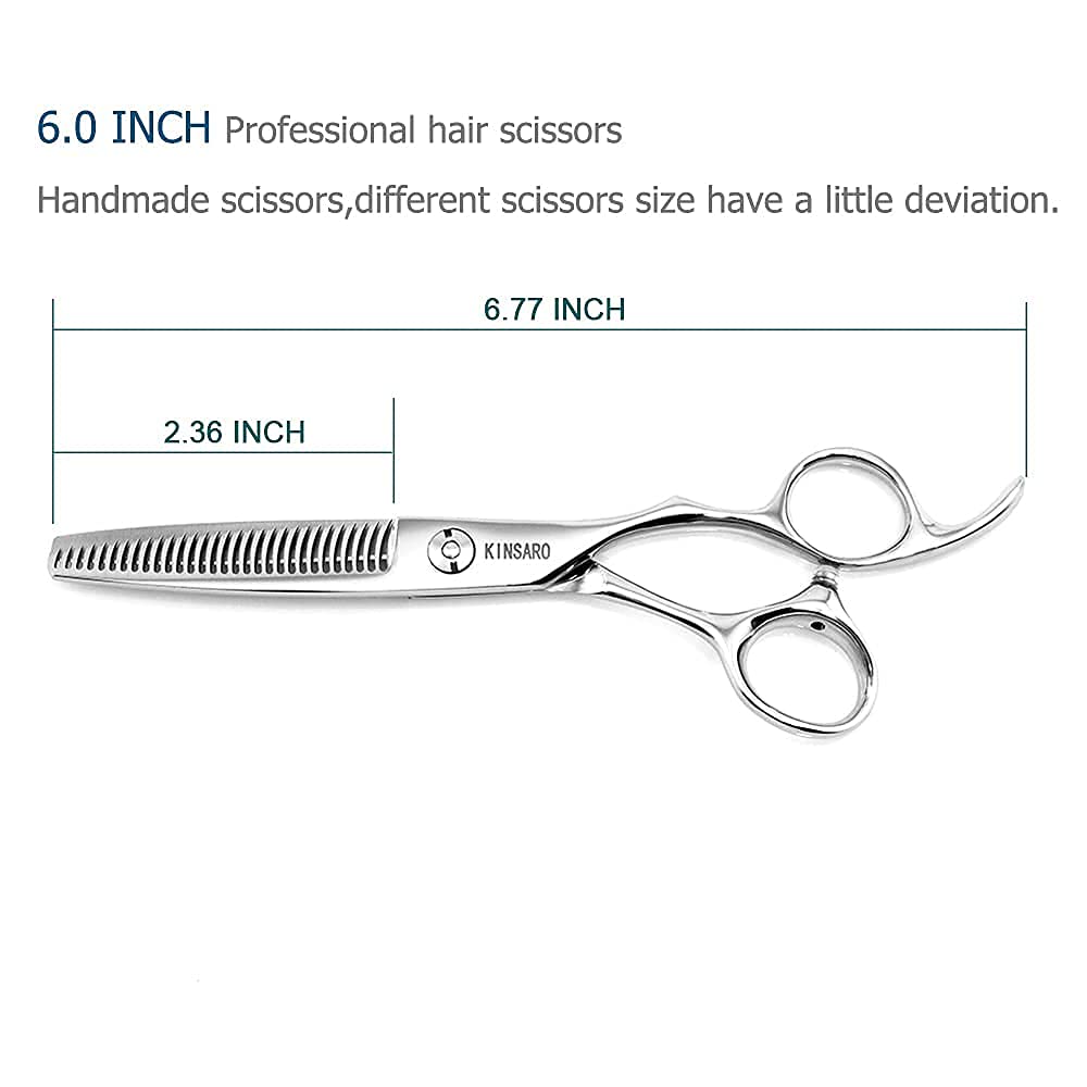 Barber Scissors Set 6 Inch Hair Scissors Set Hair Shears Professional Haircut Scissors Hairdresser Scissors Thinning Shears 440C Kinsaro