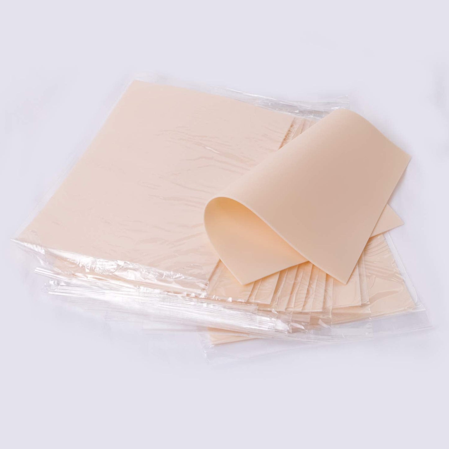 Blank Tattoo Practice Skin, Gospire 10pcs 8x6in Practice Skin Tattoo Skin Practice Sheet for Beginners and Experienced Artists (Rubber Type)