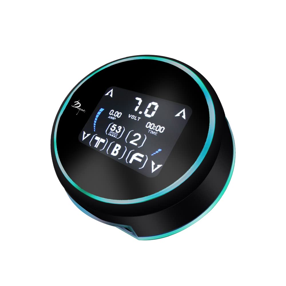 Aurora III 3rd Generation Tattoo Power Supply w/Touchscreen, Dual Output, LEDs (Black)