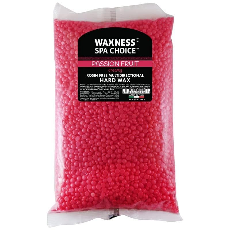 Waxness Passion Fruit Stripless Waxing Kit W-CUBE Black Warmer and 2.2 lb Wax Bag