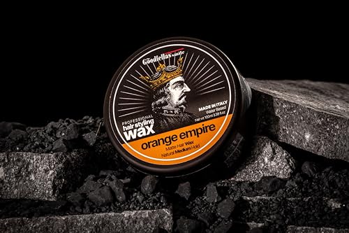 The Goodfellas' smile Hair Wax Fiber/Pomade, Matte with Medium Hold Formula, 100ml, Made in Italy (Orange Empire)