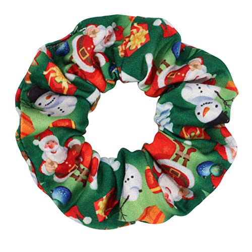 12 Pack Christmas Hair Scrunchies for Women Girls Teens Hair Ties Ropes Santa Claus Snowman Elk Bell Christmas Hat Snowflake Plaid Hair Accessories Gifts