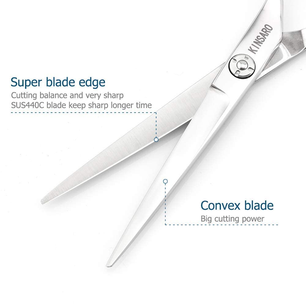 6 INCH Hair Cutting Scissors and 5.75 INCH Hair Thinning Scissors Barber Scissors Hairdressing Scissors Kinsaro