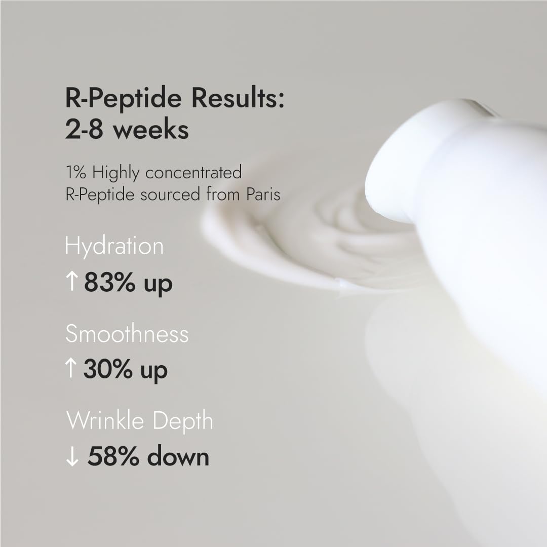AS OF TODAY R-Peptide Day Cream 1.35 fl oz. 40ml - Reduce The Appearance of Wrinkles & Fine Lines, Improving Skin Tone & Hydration - Anti-Aging - Clean Beauty