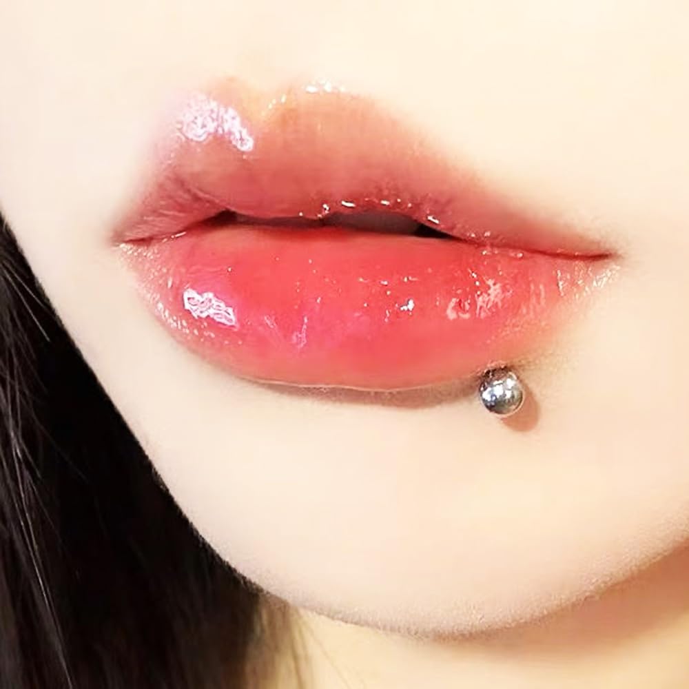 AM RONG MAGIC Self Lip Piercing Gun Kits,Professional Body Piercing Kit for Lip/Navel/Tongue/Ear/Nose/Belly Button, Safe Piercing Gun Kits, Body Piercing Tool Kits (white-lip piercing kit)