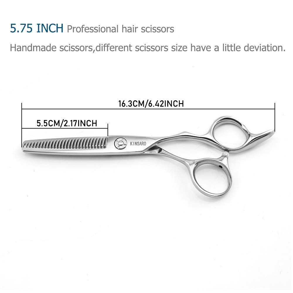 5.5 INCH Hair Cutting Scissors and 5.75 INCH Hair Thinning Scissors Barber Scissors Hairdressing Scissors Kinsaro