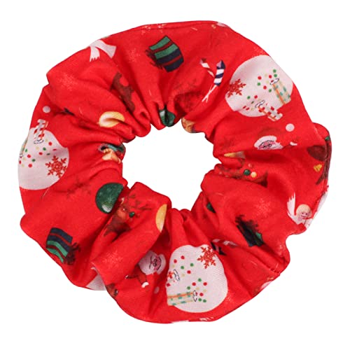 12 Pack Christmas Hair Scrunchies for Women Girls Teens Hair Ties Ropes Santa Claus Snowman Elk Bell Christmas Hat Snowflake Plaid Hair Accessories Gifts