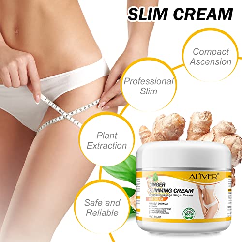 2PCS VOGSIG Ginger Slimming Cream - Anti Cellulite, Fat Burning, Tightening & Moisturizing, 1oz each