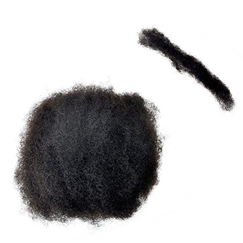 YONNA 1pcs/lot Tight Afro Kinky Bulk Hair 100% Human Hair For Dreadlocks,Twist Braids Natural Balck Colour 1B# Can Be Dyed to Blonde 1ounce 10inch