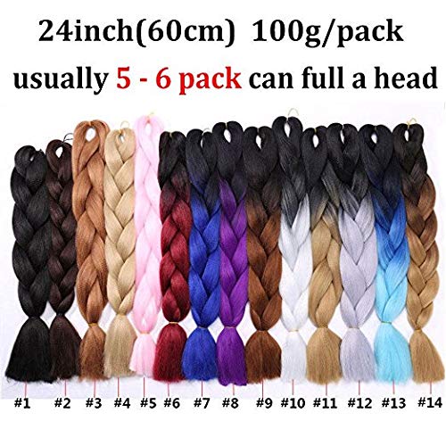 Benehair Ombre Braiding Hair 6 Bundles/lot 24inch Jumbo Braiding Hair Extensions High Temperature Synthetic Braid Hair Braiding Hair Pre Stretched Braid Extensions (Light Pink+Purplish Red)