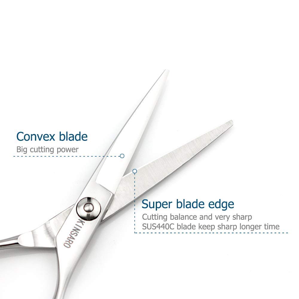 5.5 INCH hair scissors sharp hair shears for hair cutting scissors barber scissors and 5.75 INCH hair thining scissors thinning shears Kinsaro