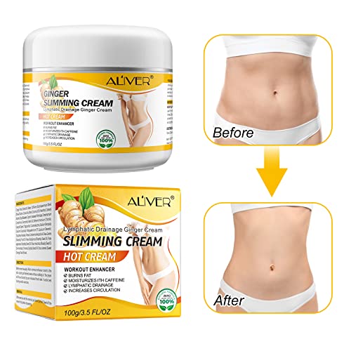 2PCS VOGSIG Ginger Slimming Cream - Anti Cellulite, Fat Burning, Tightening & Moisturizing, 1oz each