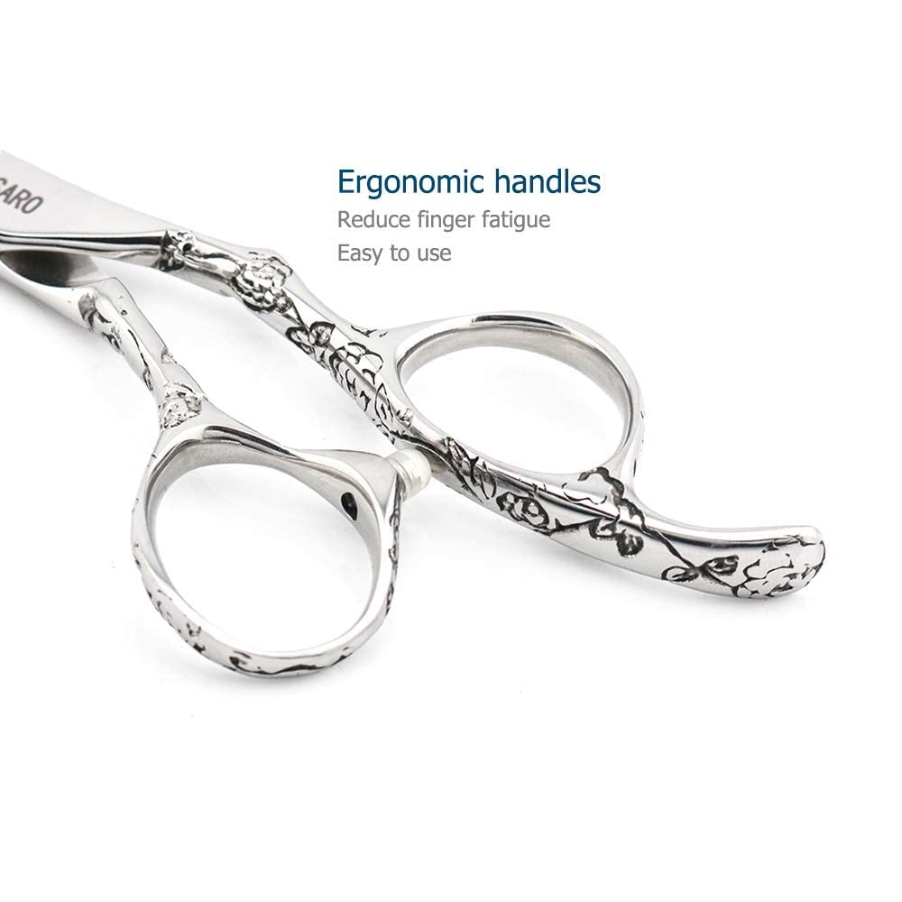 6 INCH Hair Cutting Scissors and 5.75 INCH Hair Thinning Scissors Barber Scissors Hairdressing Scissors Kinsaro
