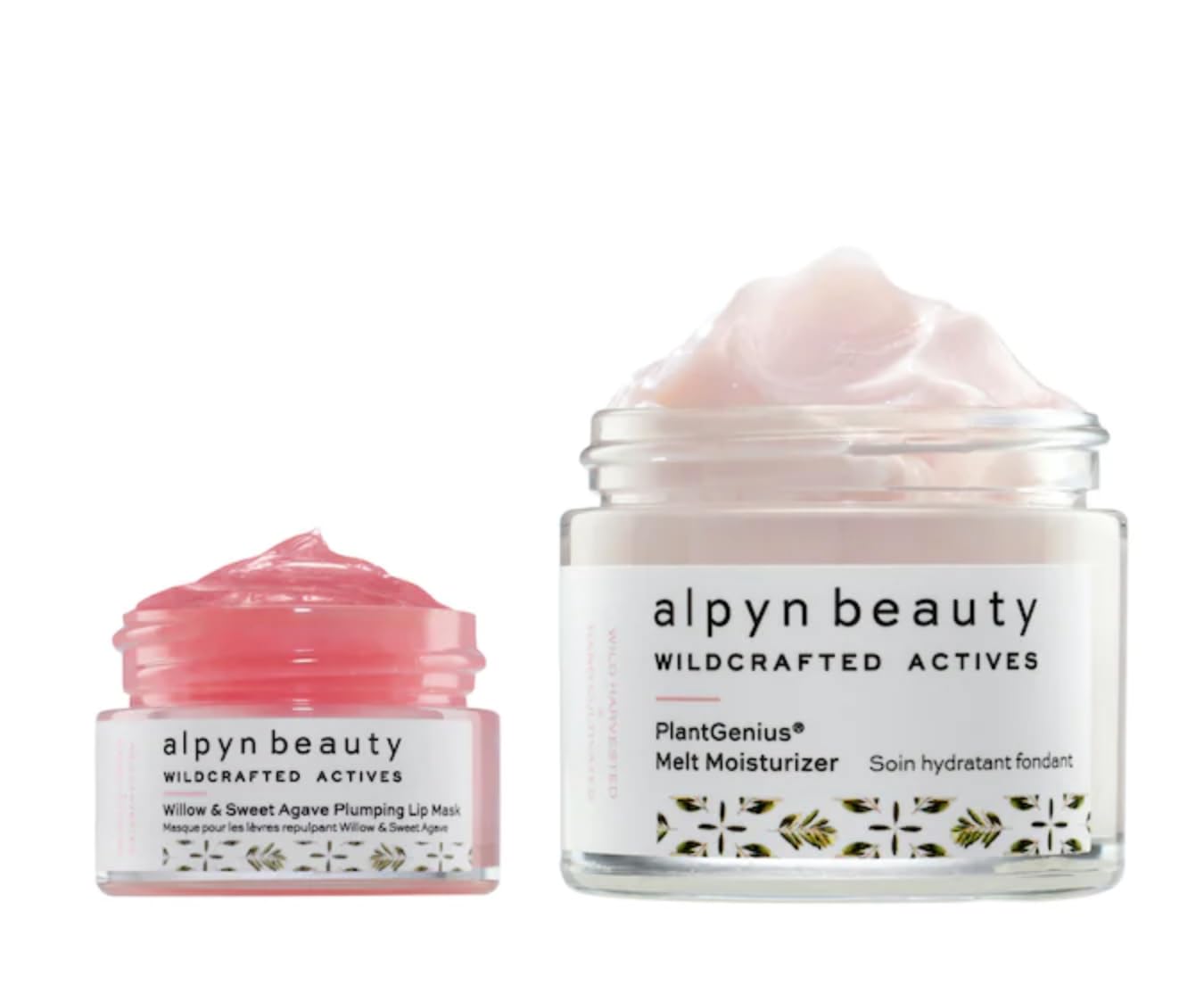 Alpyn Skin + Lip Rescue Set | PlantGenius Melt Moisturizer | Willow & Sweet Agave Plumping Lip Mask