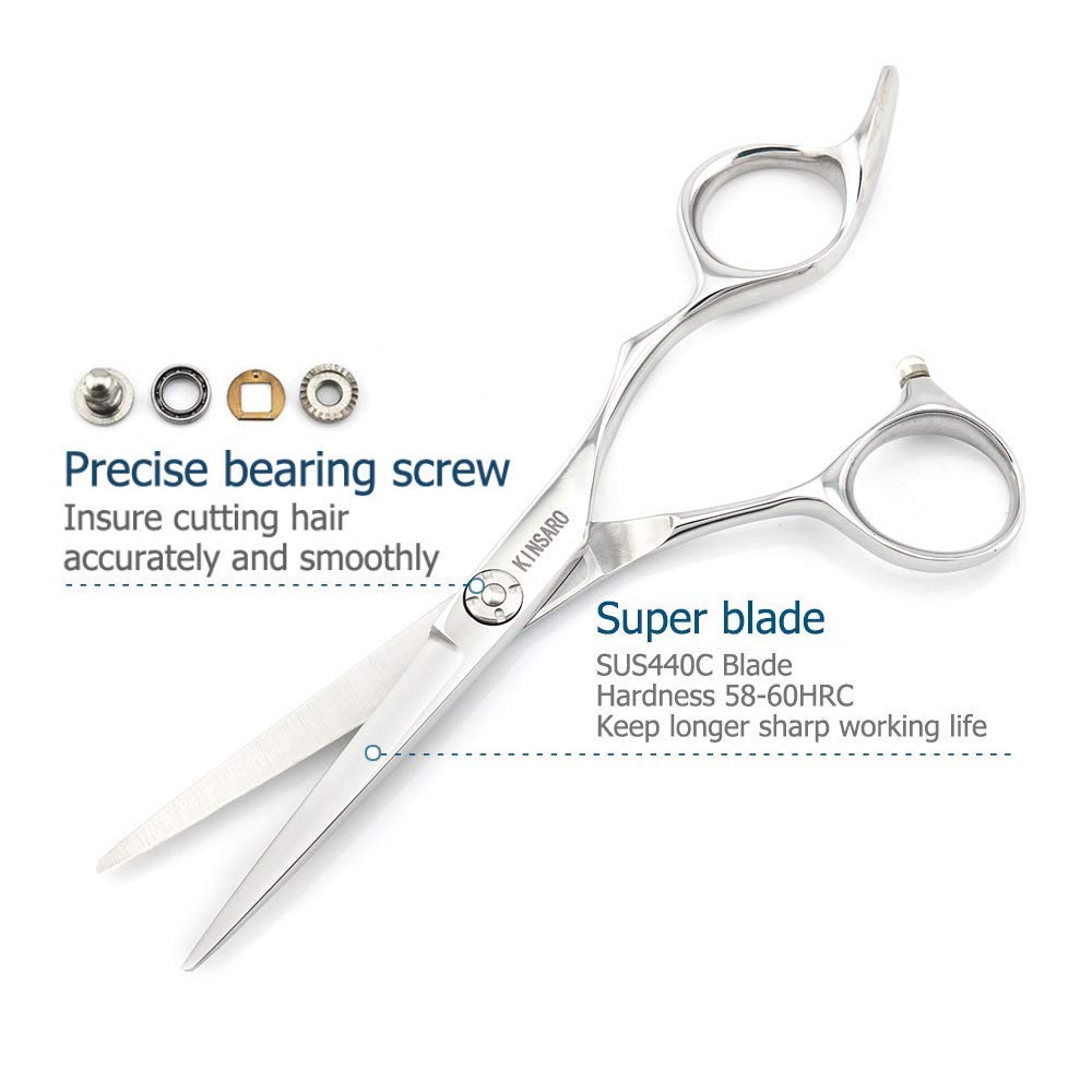 5.75 INCH Hair Cutting Scissors and 5.5 INCH Hair Thinning Scissors Barber Scissors Hair Scissors Hair Cutting Shears Kinsaro