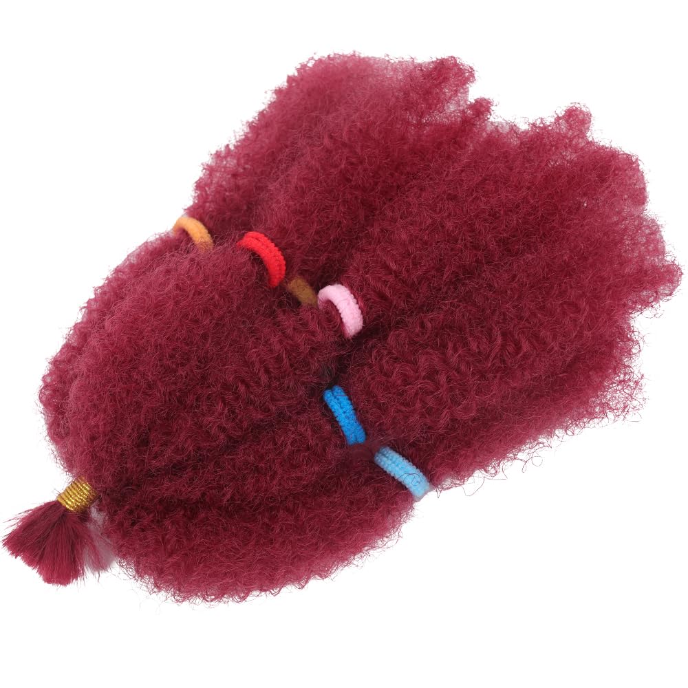 Afro Kinky Hair 12 Inch 6 Packs Pre Stretched Afro Kinky Twist Hair Afro Braiding Hair Kinky Twist Crochet Braids Synthetic Hair Extensions For Women (BUG#, 12 Inch (Pack of 6))