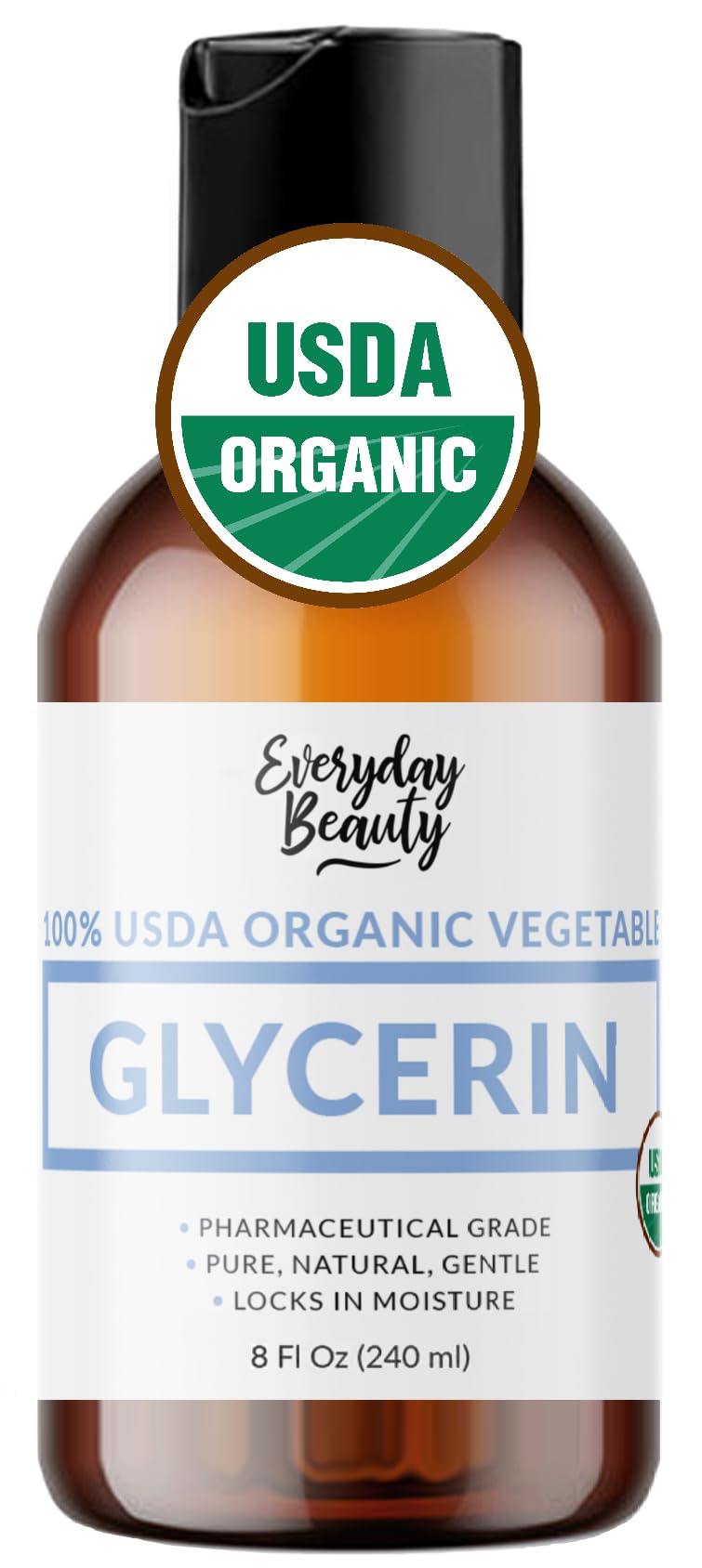 100% Organic Glycerin – USDA Certified - Perfect for DIY Beauty Products, Crafts