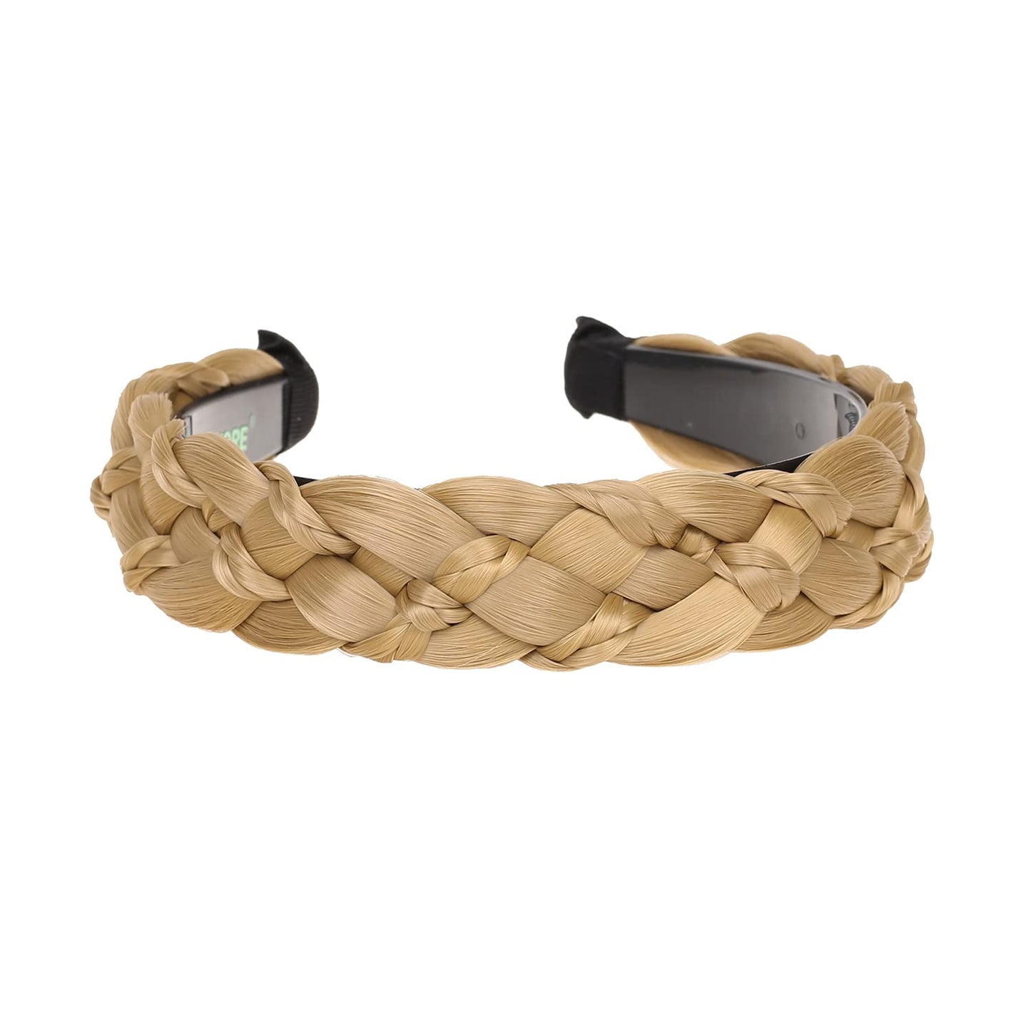 vowyore 6 strands Synthetic Hair Braided Headband Classic Chunky Wide Plaited Braids Wig with Teeth Hair Band Hair Hoop Hair Accessories