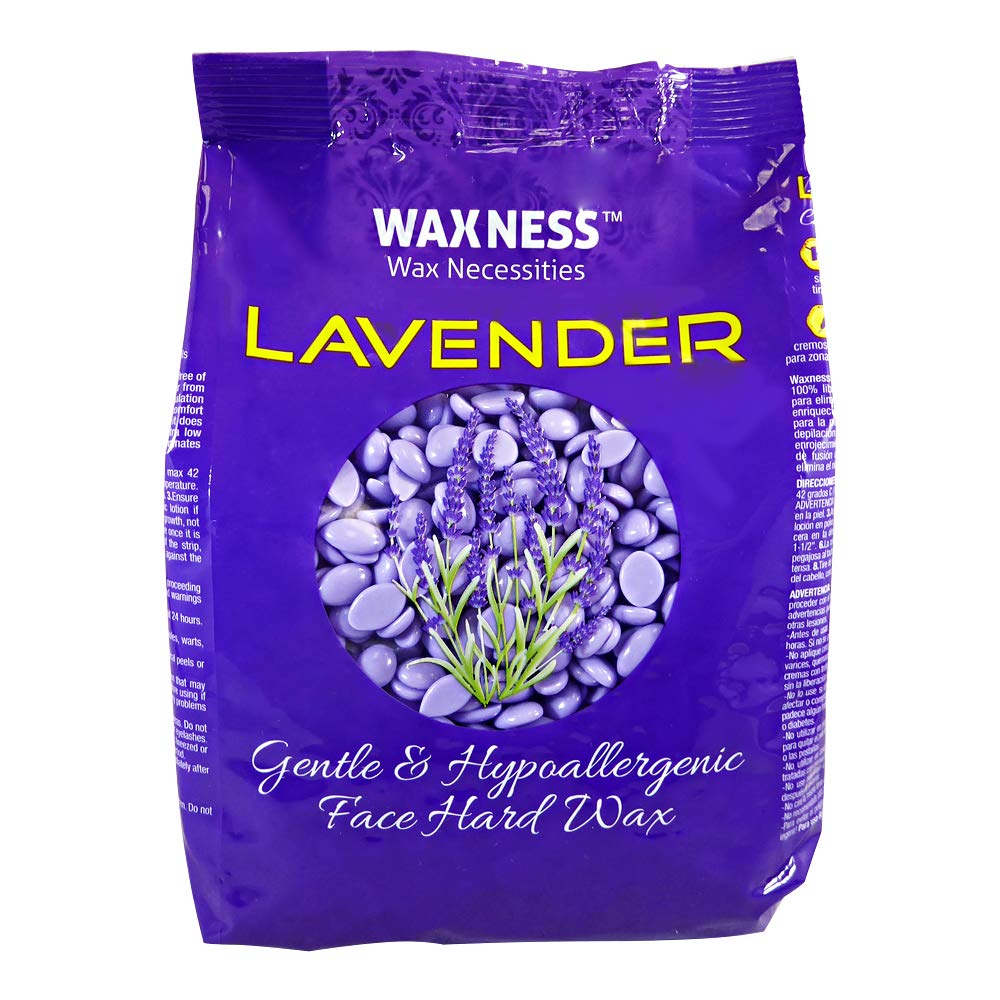 Waxness Face Lavender Stripless Waxing Kit with 14 oz / 0.4 kg Wax Bag