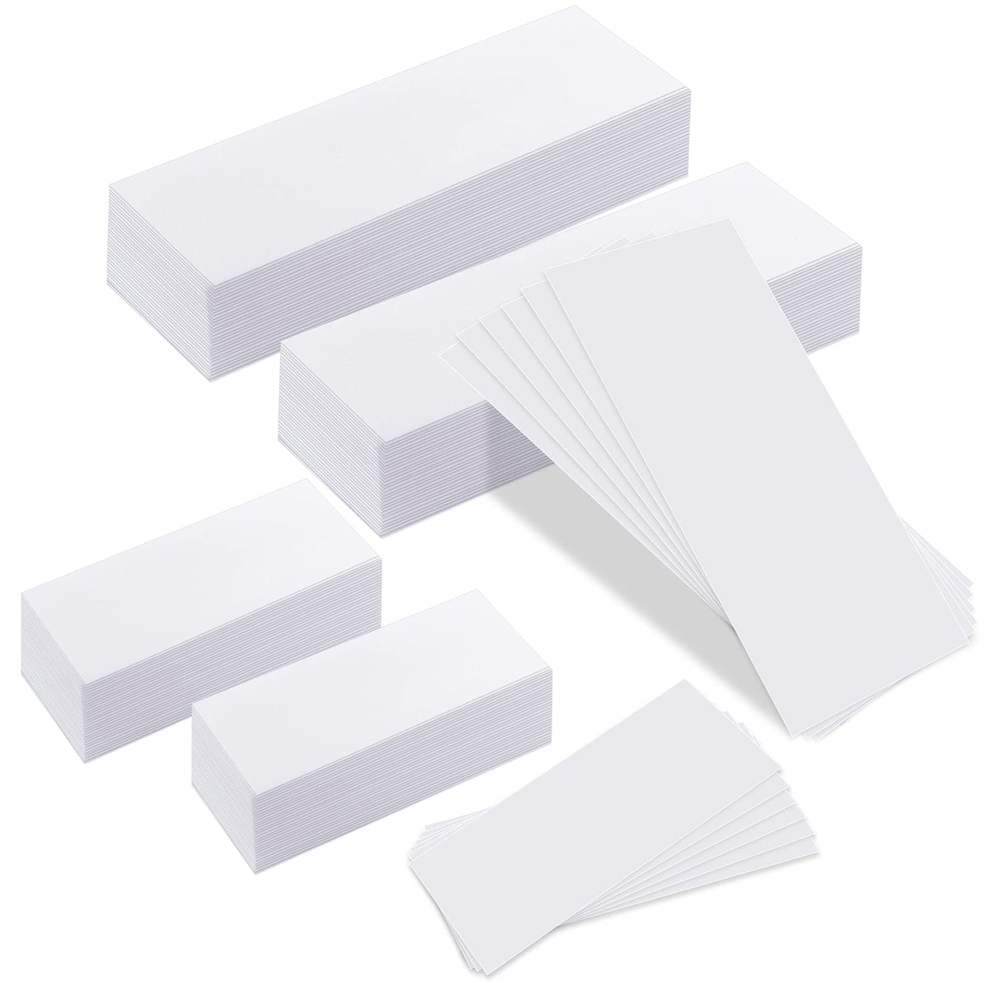 Whaline 400 Pieces Non-Woven Wax Strips Body and Facial Waxing Strips White Multi-Size Hair Removal Muslin Wax Strips Spa Beauty Waxing Strips for Face Arms Legs Underarm Bikini Hair Removal