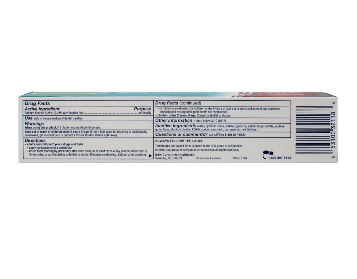 Aquafresh Cavity Protection Tube Cool Mint, 5.6 Ounce (Pack of 6)