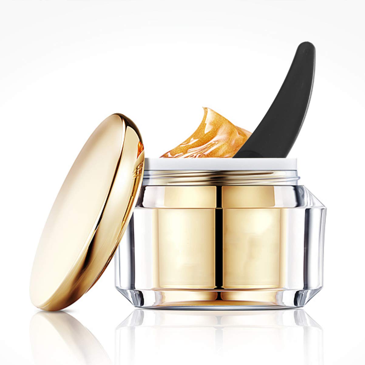 Beaupretty 200Pcs Mini Disposable Makeup Spatulas, Facial Cream Spoon Cosmetic Plastic Spatulas Scoops Tip Spatulas (Black)