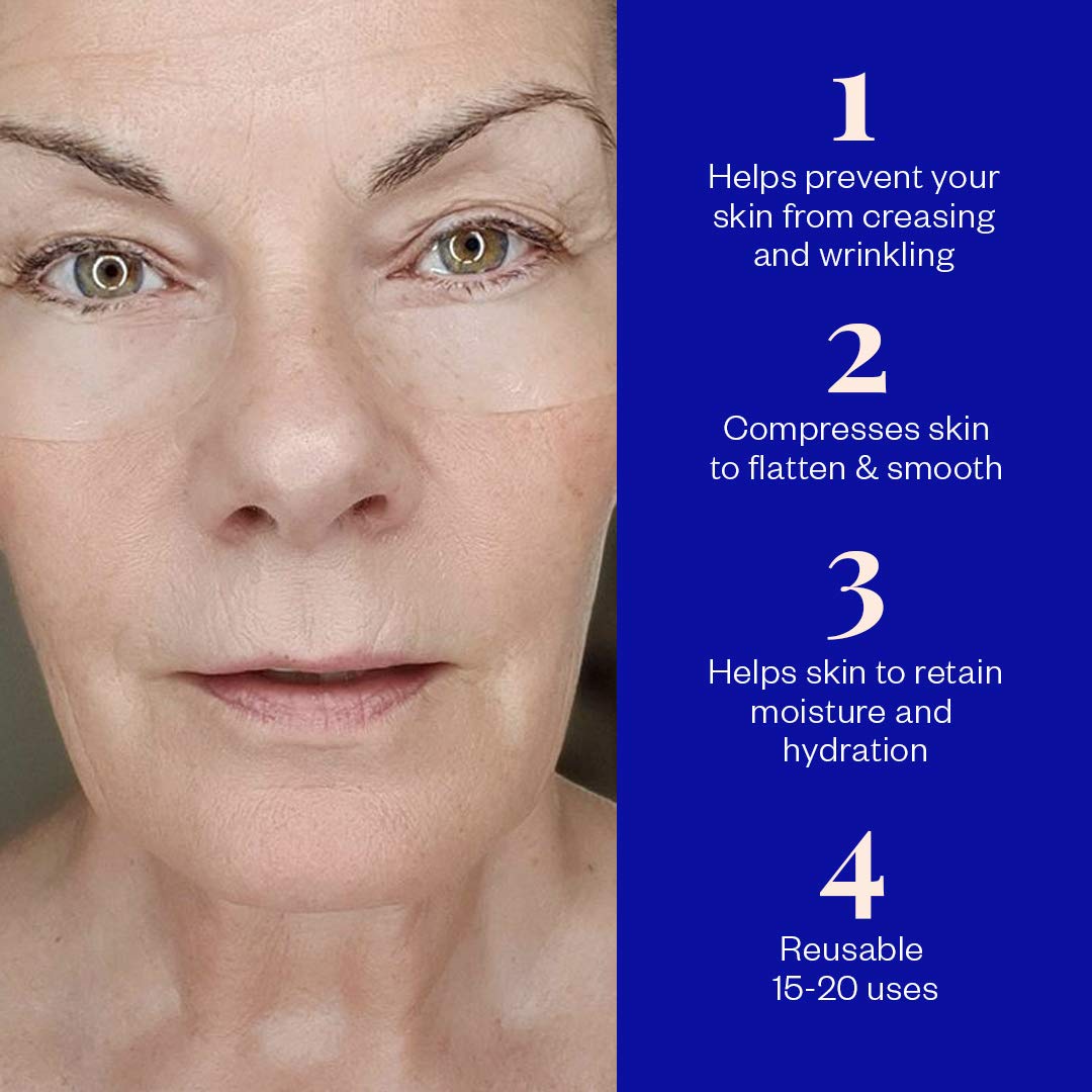 Wrinkles Schminkles Faux-Tox Face Bundle Set: Silicone Patch Cleanser, Forehead Wrinkle Patches & Under Eye Wrinkle Patches