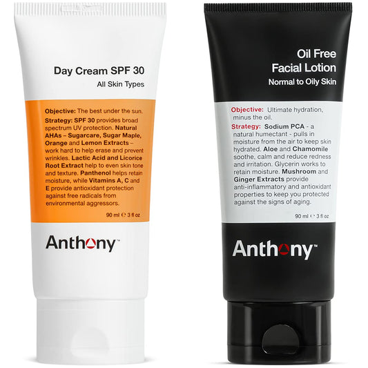 Anthony Oil Free Facial Lotion, 3 Fl Oz Day Cream SPF 30, 3 Fl Oz