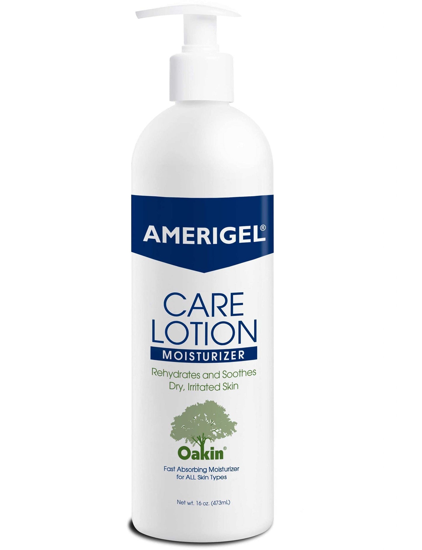 AMERIGEL Care Lotion Bundle - Hypoallergenic Moisturizer (6 oz.) Rehydrates & Soothes Dry Skin - Care Lotion for Diabetic Skin Care (16 oz.) Soothes Irritated Skin
