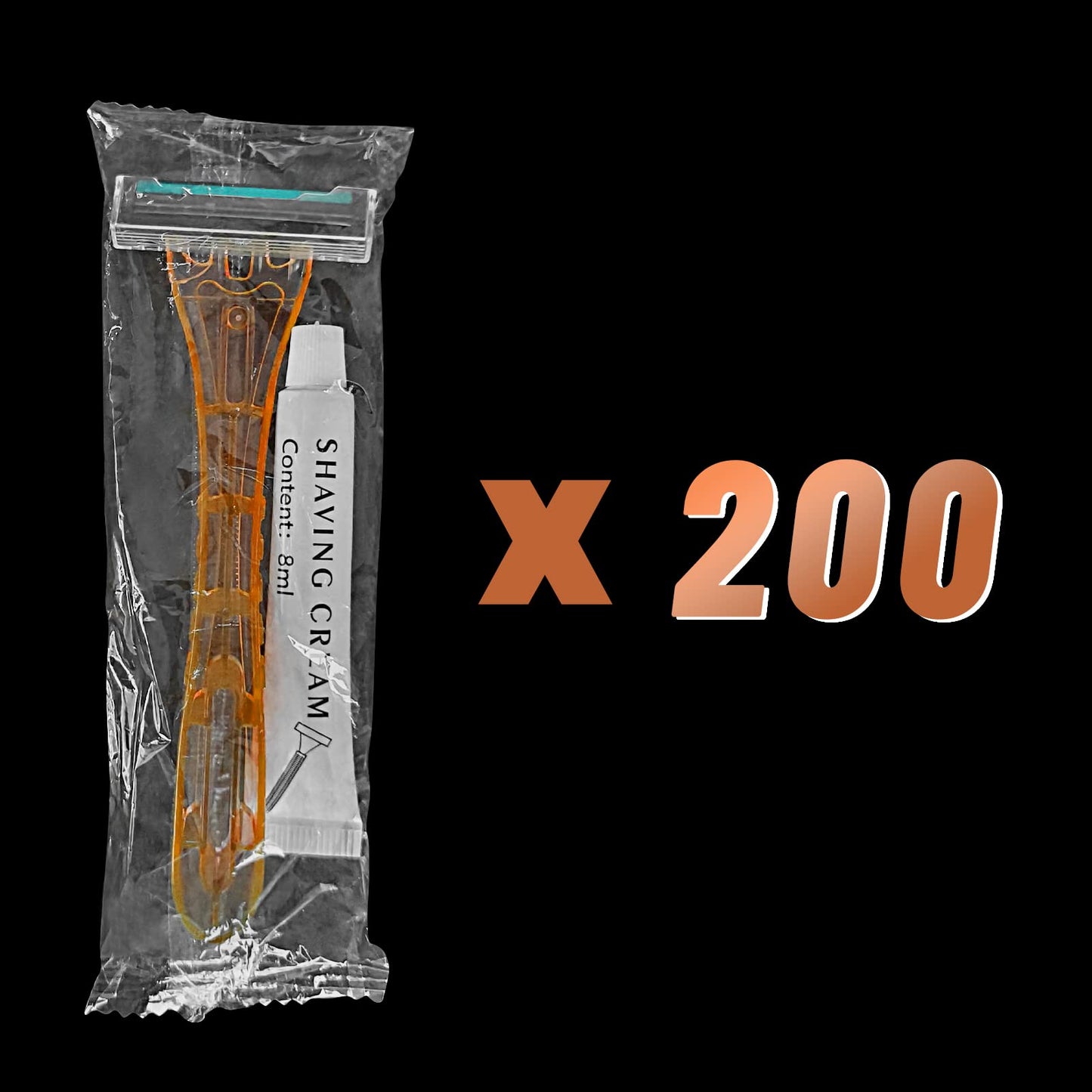 (200 Pack) Kheoxusa Disposable Razors,Bulk Razors Disposable,Twin Blade Disposable Razors,Razors for Men Disposable,Men's Disposable Shaving Razors,Disposable Razor,Individually Wrapped Razors(Coffee)