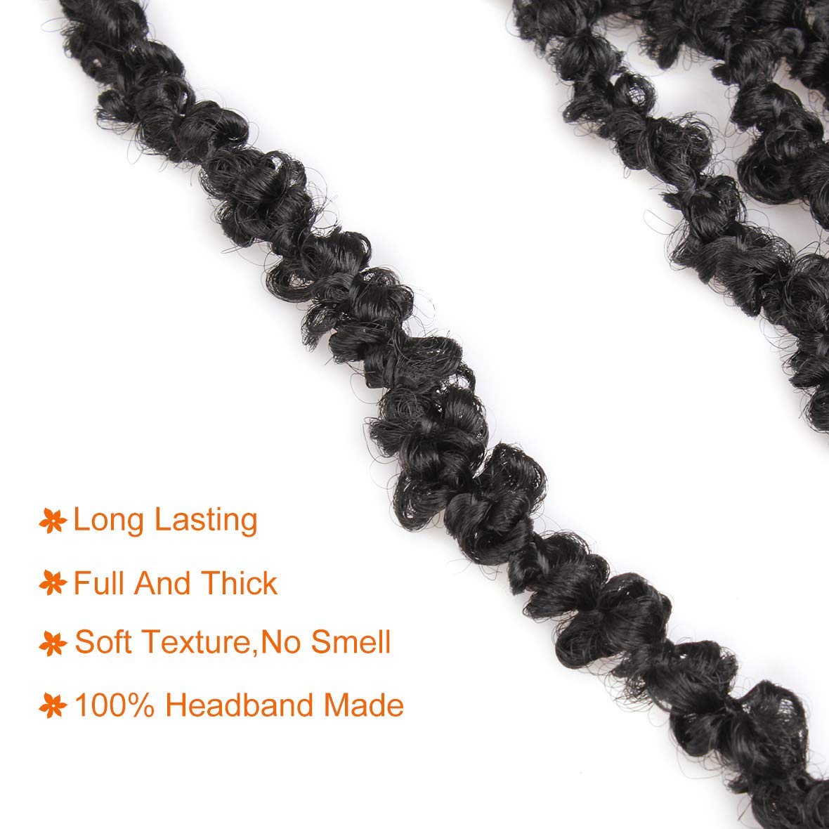 ZRQ 30 Inch Light Weight Butterfly Locs Crochet Hair 6 Packs Long Distressed Butterfly Faux Locs Crochet Hair(30 inch,1B)