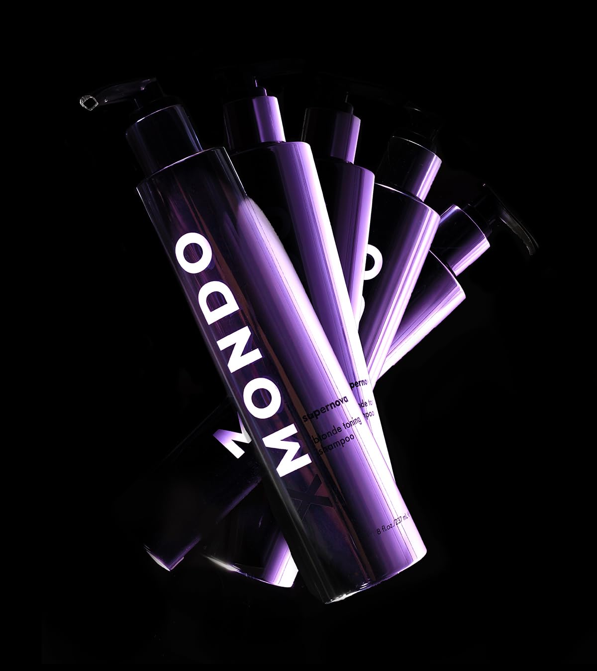 XMONDO Hair Supernova Blonde Toning Shampoo & Conditioner 8 Fl Oz ea. and Leave-in Foam 6.7 oz. Bundle | Vegan Formula with Vegetable Proteins to Replenish, Restore, and Reduce Yellow Tones, 3pc set