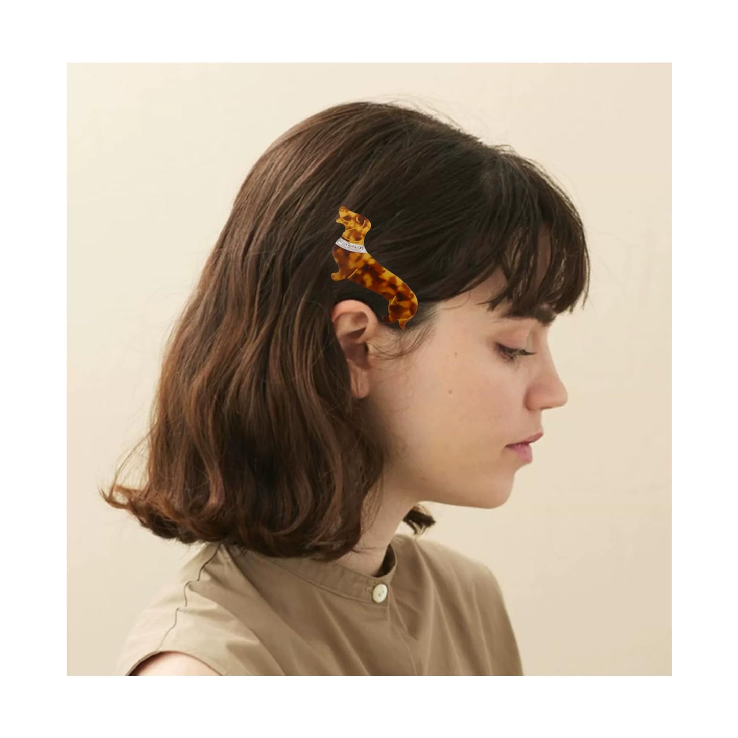2 Pcs Cute Mini Dachshund Dog Sausage Dog Hair Clips for Women Hair Barrettes