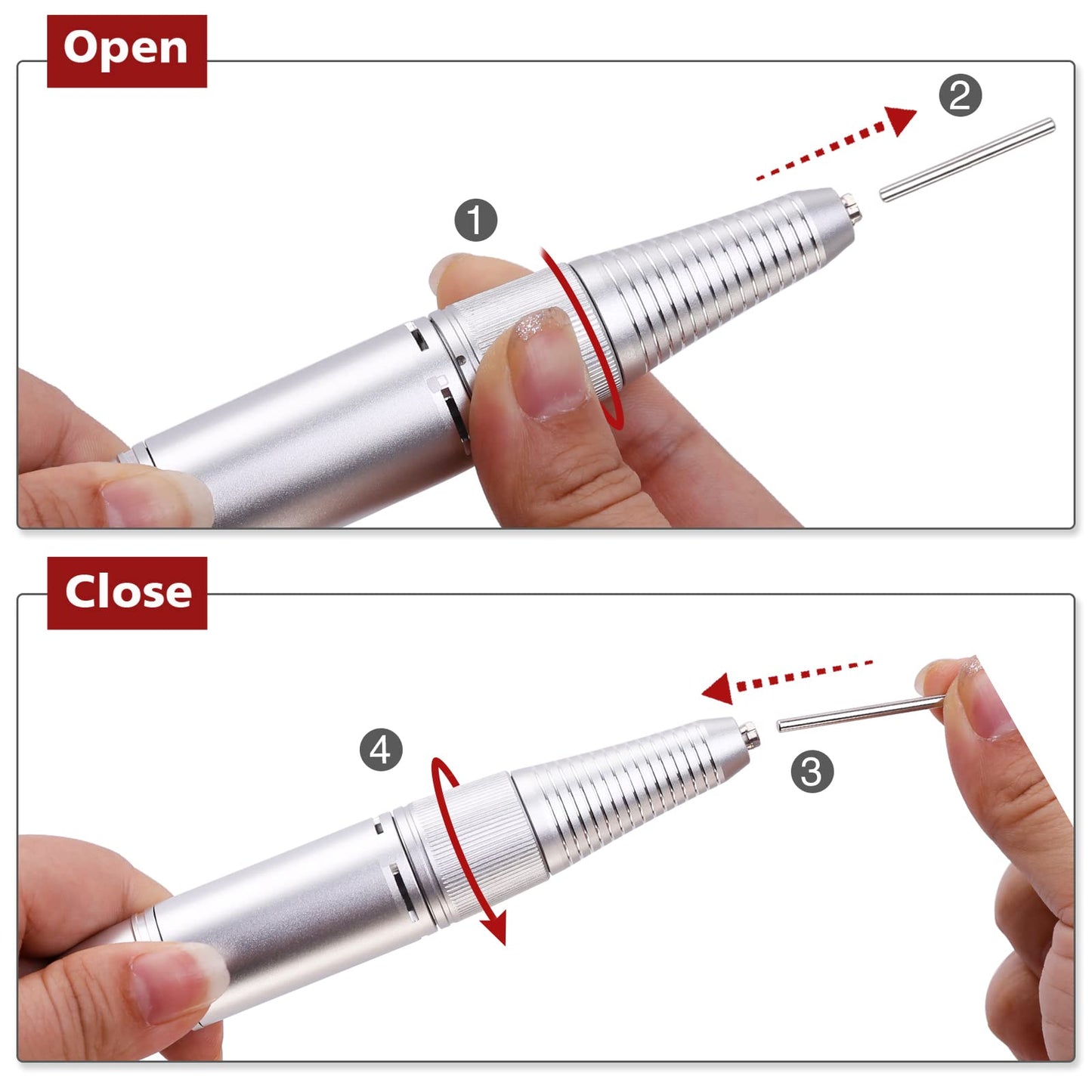 AZ GOGO Nail Drill Machine + Ceramic Nail Drill Bits