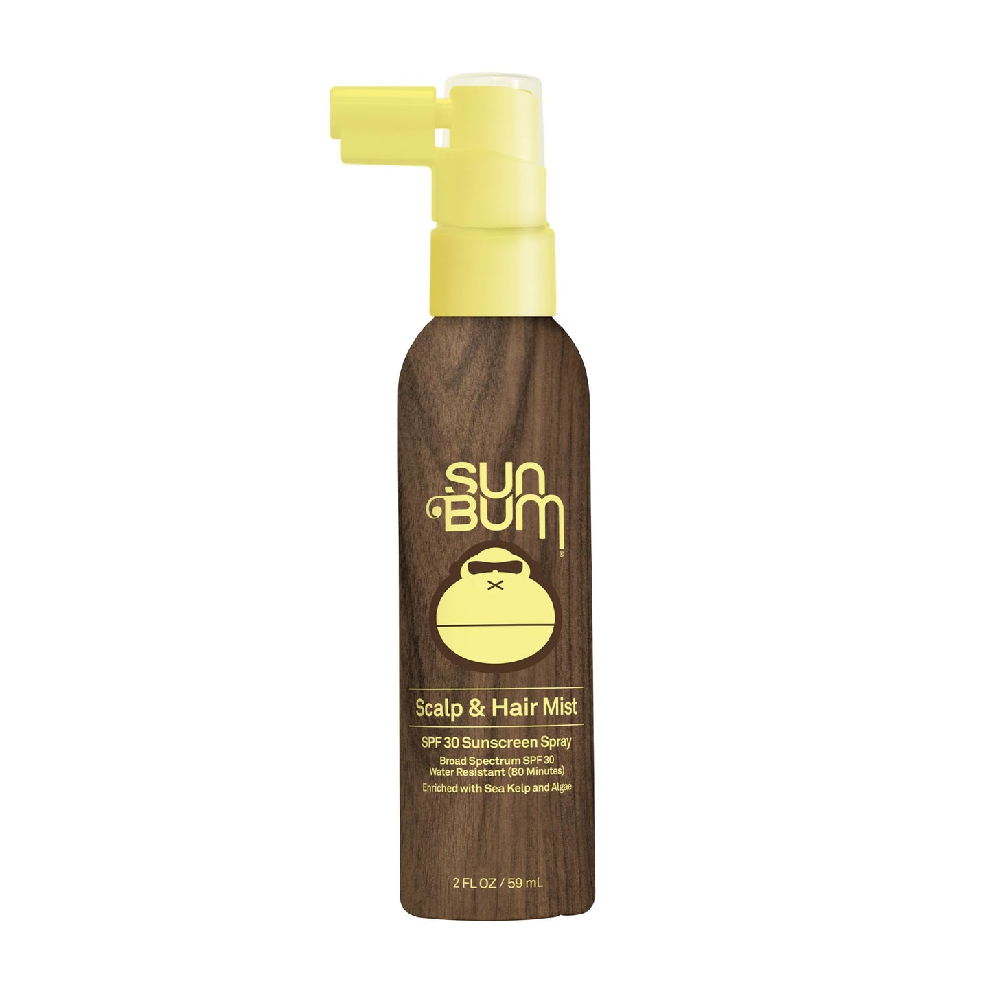 Sun Bum Original SPF 30 Sunscreen Scalp & Hair Mist and Glow Sunscreen Face Lotion Bundle - 2 oz Each
